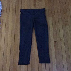 Grey, cropped target leggings.